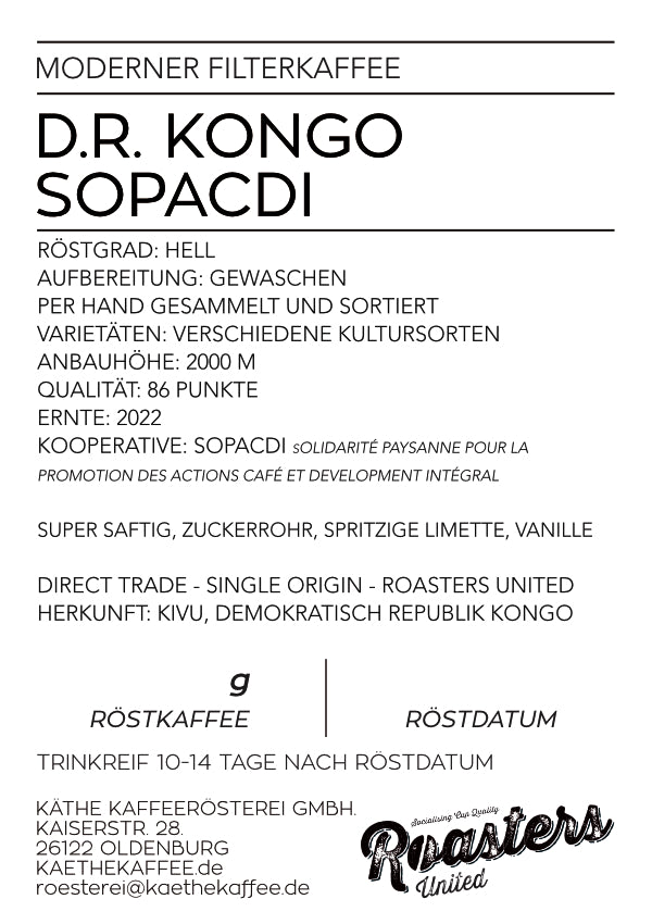 D.R. Kongo | Moderner Filterkaffee