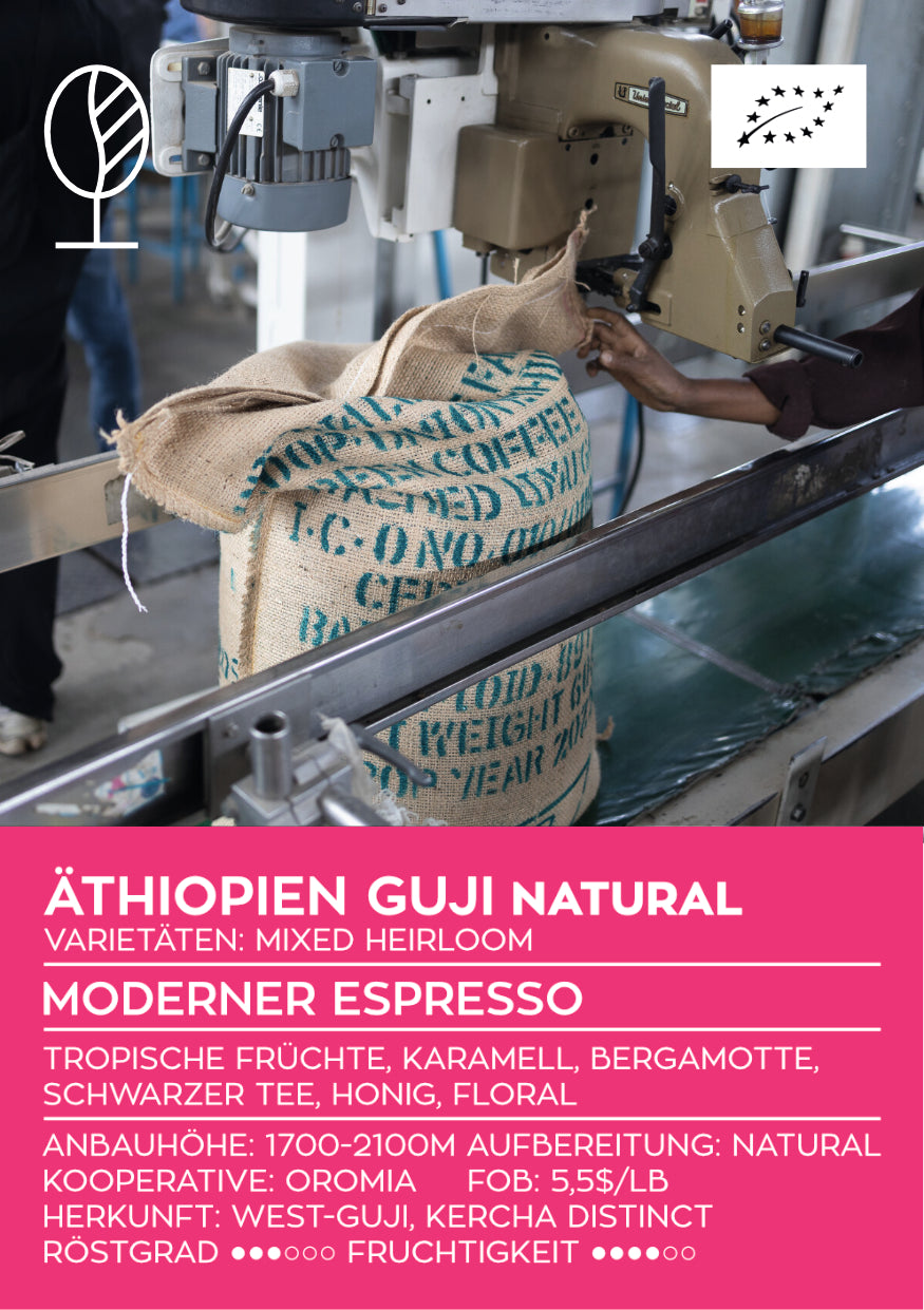 ÄTHIOPIEN GUJI NATURAL | Moderner Espresso | Single Origin