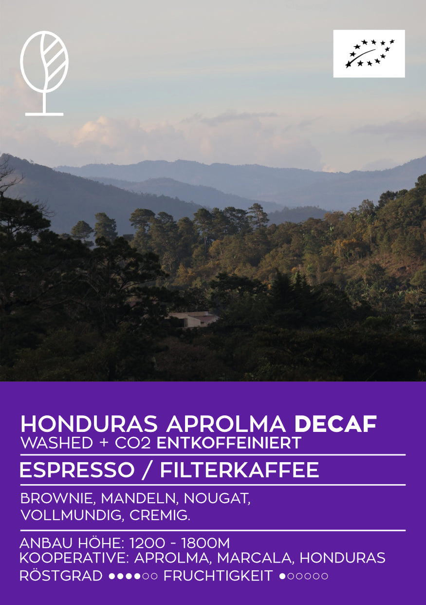 HONDURAS APROLMA | CO2 DECAF / ENTKOFFEINIERT | Espresso - Single Origin