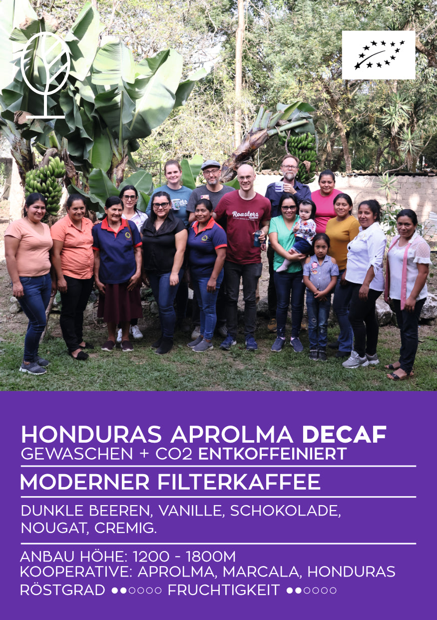 HONDURAS APROLMA | CO2 DECAF / ENTKOFFEINIERT | Moderner Filterkaffee - Single Origin