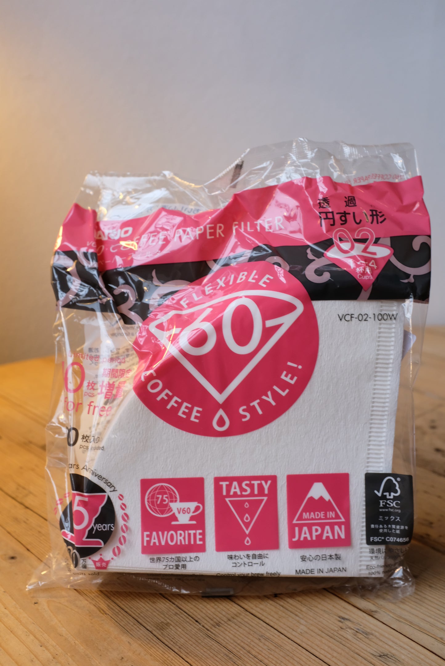 Hario Papierfilter V60 02 100er Packung