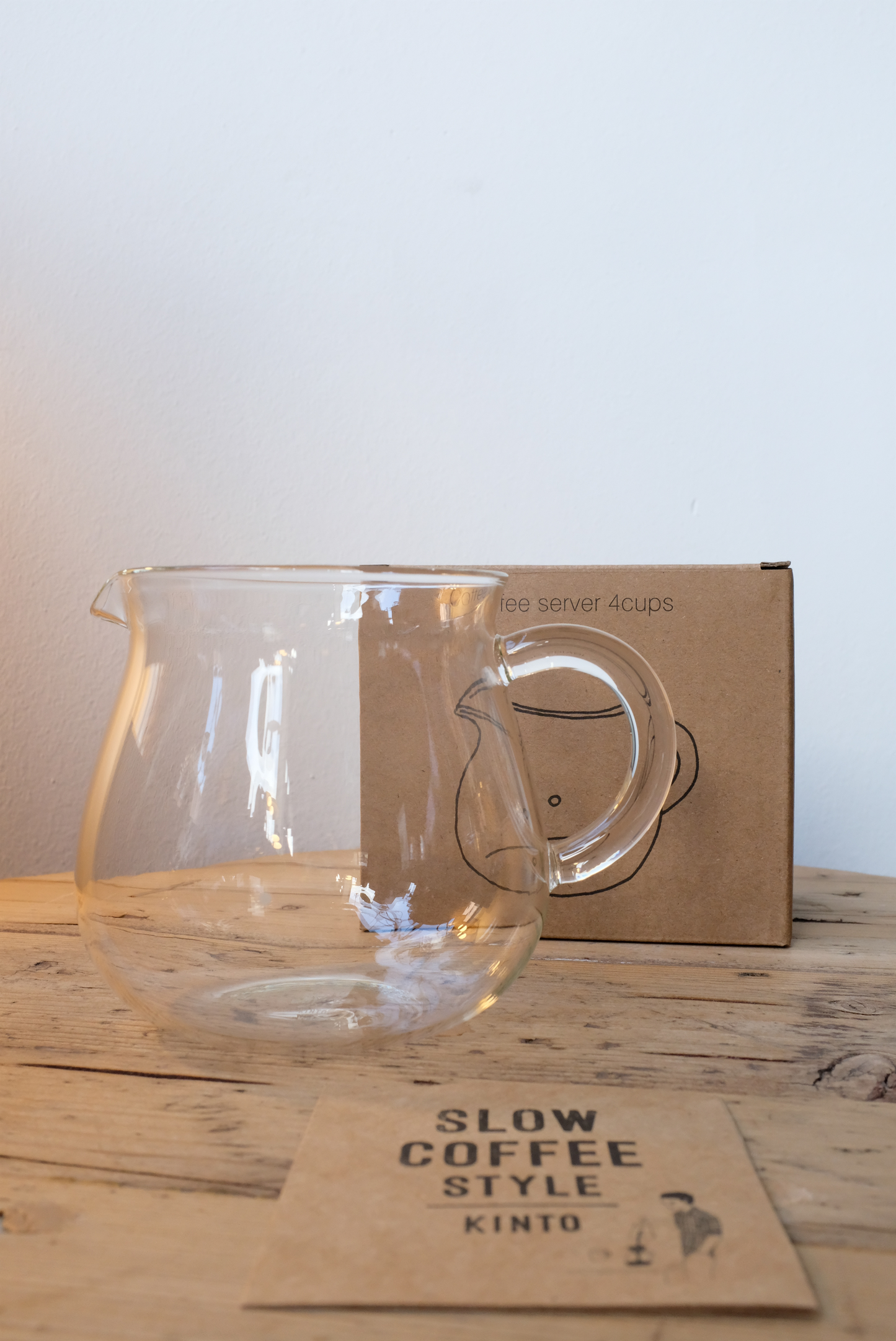 Kinto Server Filterkaffee-Karaffe 600 ml Glas