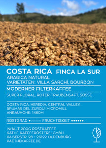 Costa Rica Villa Sarchí Natural | Microlot | Single origin | Moderner Filterkaffee