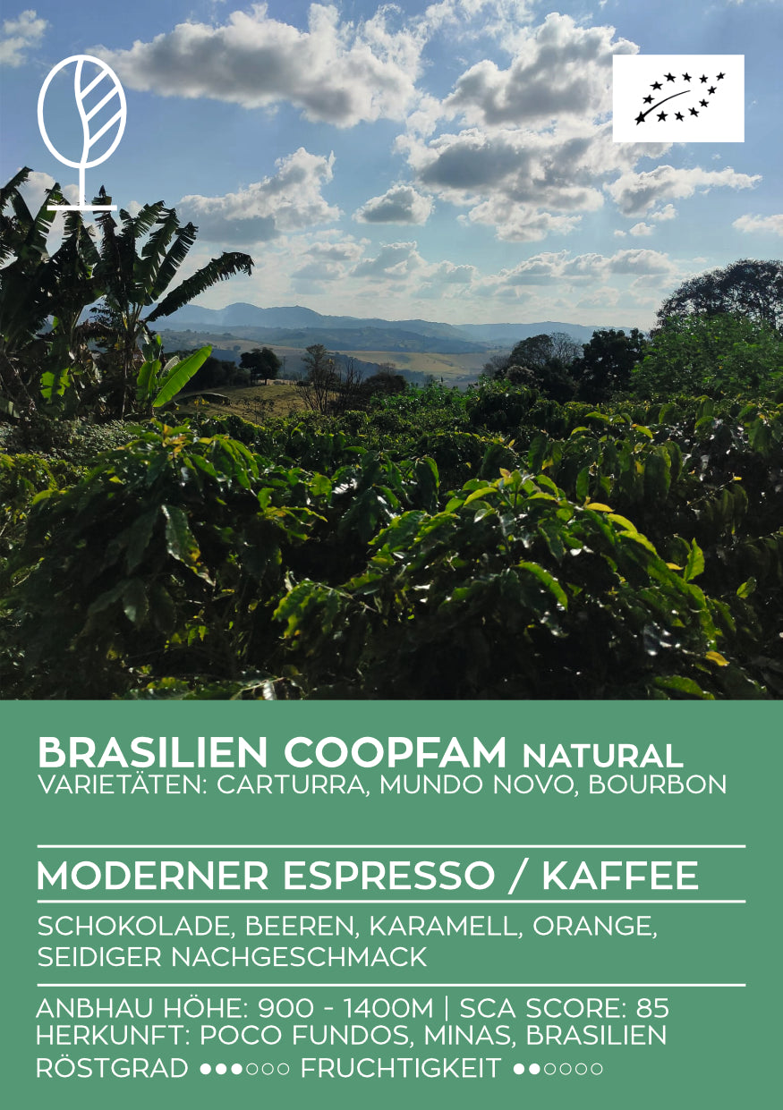 BRASILIEN COOPFAM | Filterkaffee & moderner Espresso  | Single Origin