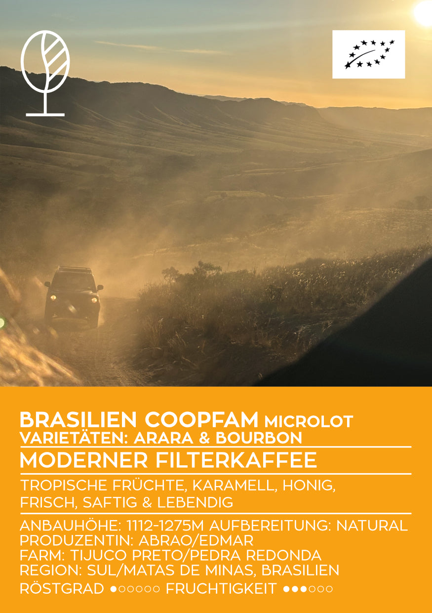 BRASILIEN COOPFAM | Microlot Natural | Moderner Filterkaffee | Single Origin
