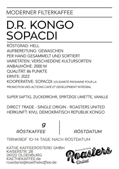 D.R. Kongo  | Moderner Filterkaffee