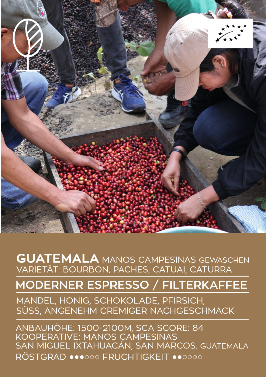 MANOS CAMPESINAS GUATEMALA | Moderner Espresso / Klassischer Filter | Single Origin