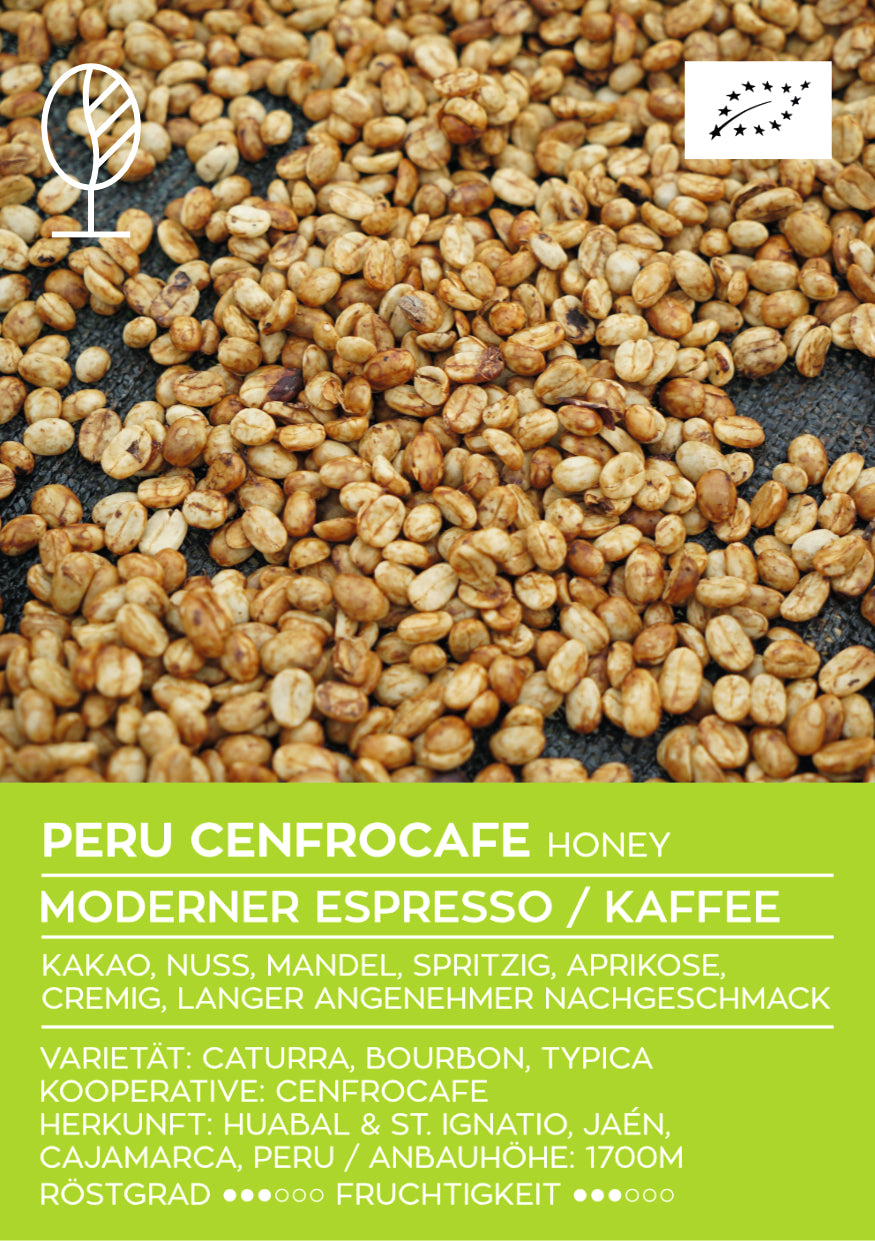PERU CENFROCAFE HONEY | Moderner Espresso | Single Origin