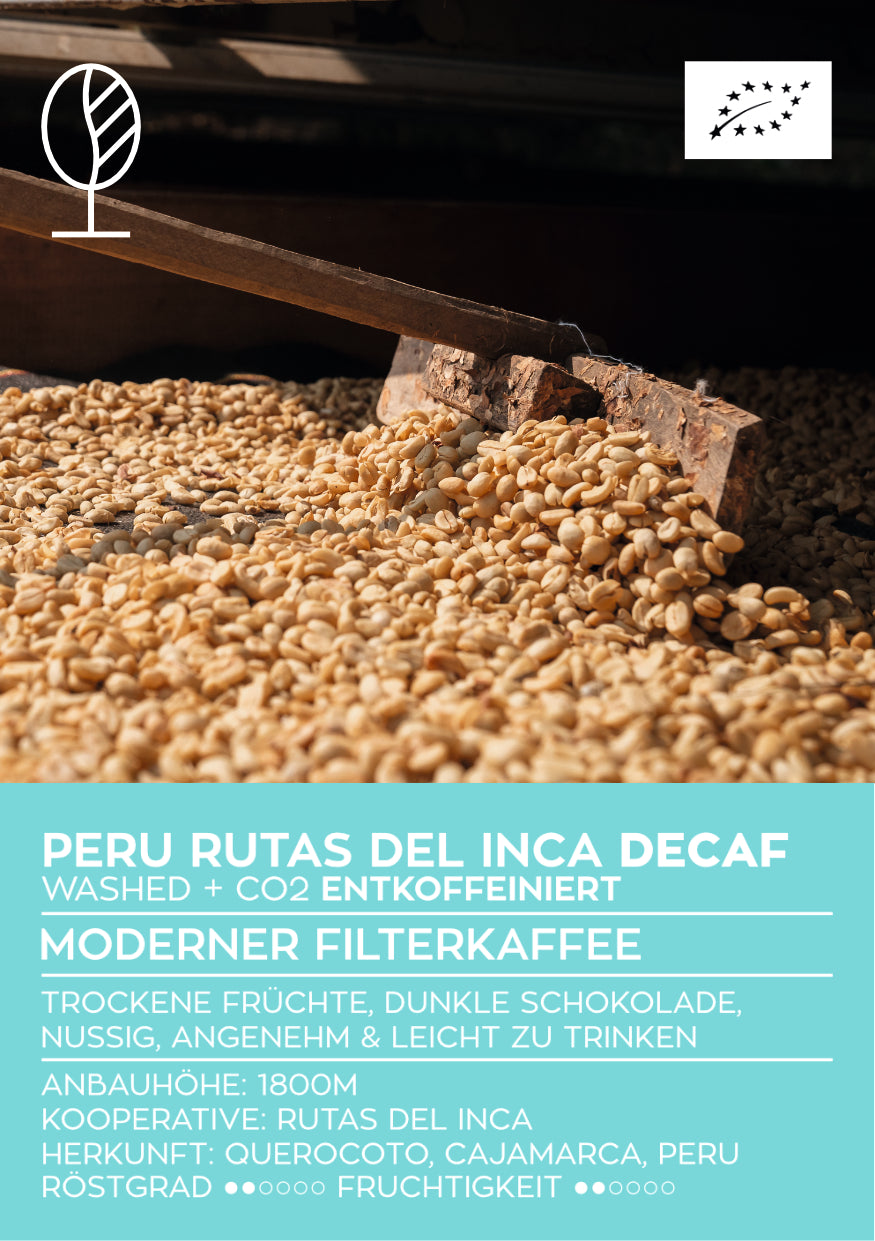 PERU RUTAS DEL INCA | CO2 DECAF / ENTKOFFEINIERT | Moderner Filterkaffee
