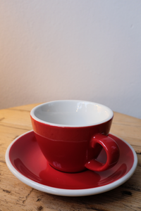 ACME Flat White Tasse 150ml & Untersetzer NEU (rot)