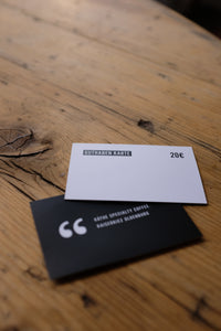 Guthaben Karte 20€ (wird im Cafe hinterlegt)