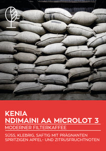 Kenia Ndimaini AA - Microlot 3, washed | Moderner Filterkaffee