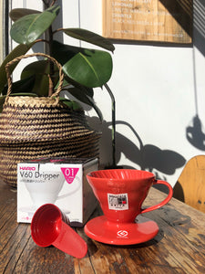 Hario V60 Handfilter 01 Porzellan rot
