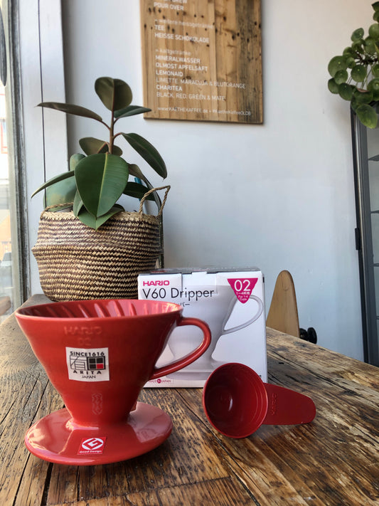 Hario V60 Handfilter 02 Porzellan rot